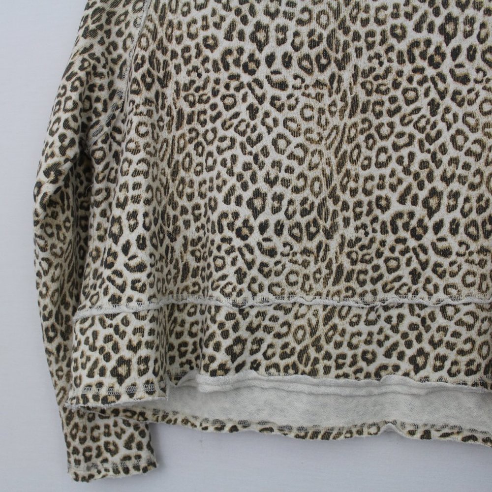 Free People Leopard/ Cheetah Print Cowl Neck Top - Picture 10 of 16